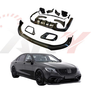 <span class=keywords><strong>Prix</strong></span> réduit pour <span class=keywords><strong>Mercedes</strong></span> Benz W222 2013-2020 Mise à niveau vers <span class=keywords><strong>B</strong></span> Style Haute Qualité Fibre PP Diffuseur Échappement Installation Facile - Product Image 1