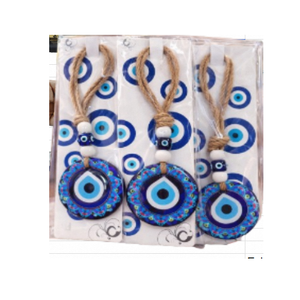 Ensemble de talisman protecteur bleu à suspendre pour porte, mur et voiture, décoration spirituelle traditionnelle pour la maison, le bureau et le véhicule - Product Image 2