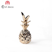 Jolis ornements d'ananas dorés, ornements de luxe nordique pour la vinothèque, la véranda, le bureau, la maison, offre spéciale