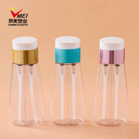 Tube cosmétique personnalisé 2-en-1, 400 ml, 500 ml, emballage à double compartiment pour dentifrice/brosse à dents, lotion corporelle, soin capillaire