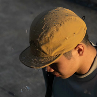 Casquette de sport en polyester imperméable pour la course et le camping, casquette de baseball snapback en nylon vierge à 5 panneaux