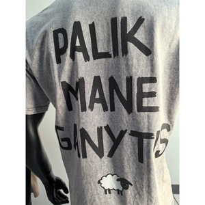 T-shirt Homme Col Rond 100% Coton Délavé à l'Acide, Coupe Oversize, Résistant à la Décoloration, Conception Personnalisée pour un Style Tendance - Vente en Gros ODM - Product Image 3