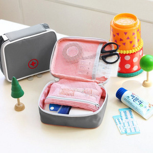 Private Label impermeabile Mini rosa e grigio bambini pronto soccorso per bambini Mini pratico <span class=keywords><strong>Kit</strong></span> vuoto borse piene - Product Image 6