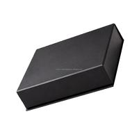 Boîte cadeau magnétique noire de luxe personnalisée Kexin avec insert en carton blanc pour collier, bague, bracelet, emballage rigide