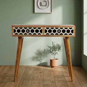 Mesa de Centro Extensible de Diseño Moderno y Ecológico con Marco de Madera con Incrustaciones de Hueso, Mueble para el Hogar con Cajón, Garantía de 2 Años, para Sala de Estar - Product Image 1