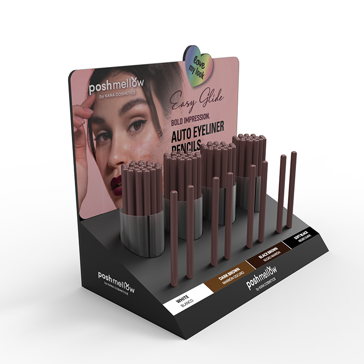 Customized Countertop PVC Foam Board Display Stand Cosmetic Display Stand for Eyebrow Pencils — view 2