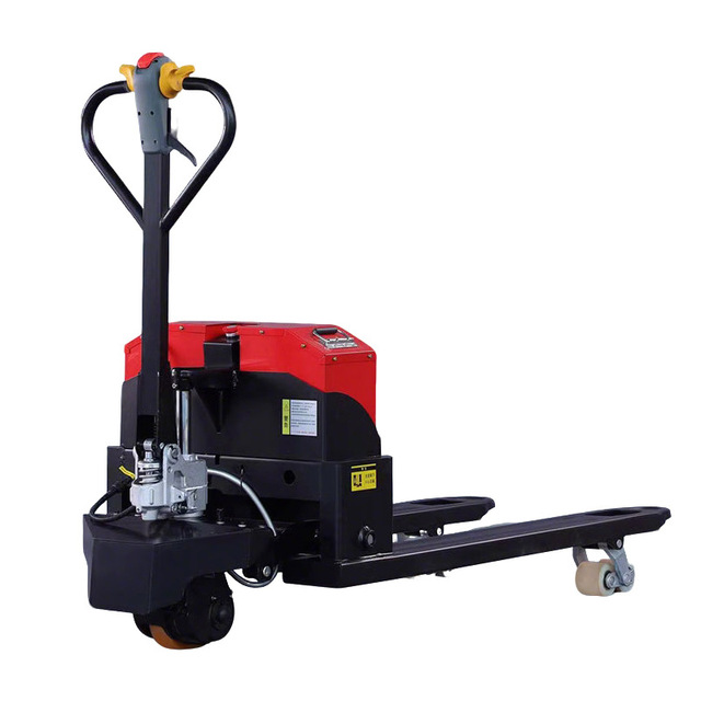 Full Electric Pallet Trucks 1-5 Ton Lithium-Ion Battery AWD Solid Tires High-Speed Cargo Handling Hydraulic Pallet Truck