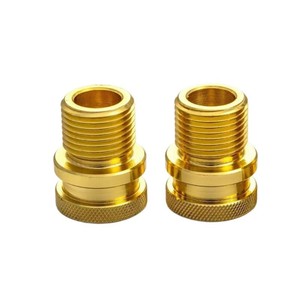ชิ้นส่วนเครื่องจักรกลทองเหลือง M10x1 25 มม. ชิ้นส่วนโลหะความแม่นยำสูงที่ขึ้นรูปด้วยเครื่องกลึง CNC สำหรับการใช้งานฮาร์ดแวร์แบบกำหนดเอง - Product Image 1