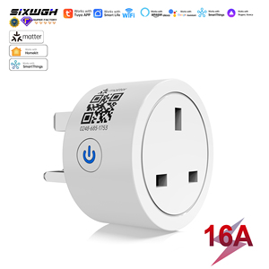 Enchufe Inteligente SIXWGH Matter 16A Tipo G para Reino Unido, Enchufe Wi-Fi Tuya Smart Life con Monitor de Energía, Control por Voz con Alexa, Google <span class=keywords><strong>SmartThings</strong></span> y Control Remoto - Product Image 1
