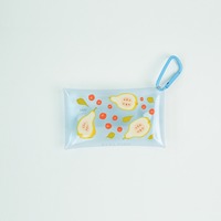 Mini pochette transparente en PVC avec bouton-pression, étui de rangement transparent pour écouteurs, porte-clés coloré, porte-monnaie, pendentif mousqueton, cadeau