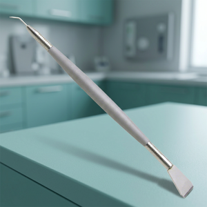 Outil de manucure double extrémité en acier inoxydable, pousse-cuticules et rehausseur de précision à pointe dentelée, 15 cm - Product Image 4
