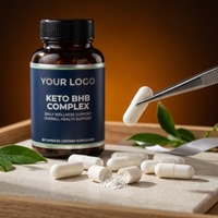 Capsules Keto BHB avec supplément diététique pour la gestion du poids et l'énergie cétogène, 60 capsules au total, 30g, OEM ODM, étiquette privée