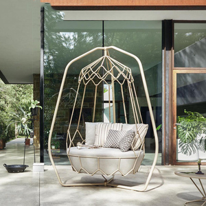 Jardin rotin balançoire chaise d'oeuf suspendu mobilier d'extérieur - Product Image 4