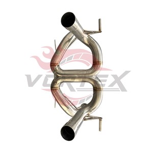 Vortex SS304 Stainless High Flow Axle <b>Back</b> Exhaust Pipe For Lamborghini Aventador SVJ Supercar Performance Sound Upgrade - Product Image 4