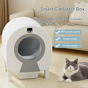 Litière Intelligente pour <span class=keywords><strong>Chat</strong></span> en Gros |   Nettoyage automatique avec contrôle par application |   Grande capacité de 10 L pour les foyers multi-chats - Product Image 1