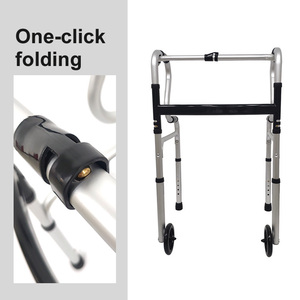 Custom Medical Hospital Aluminium Adults Seniors Elderly Upright <strong>Walker</strong> Rollator Folding Frame <strong>Seat</strong> Walking Aids <strong>for</strong> Disabled - Product Image 4