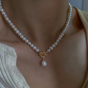 C235 Móc Cài Ngọc Trai Mạ Vàng 18K Bạc <span class=keywords><strong>Sterling</strong></span> 925 Cho Trang Sức Bán Sỉ Móc Cài Đầu Dây Kim Loại Vòng Cổ Hoặc Vòng Đeo Tay - Product Image 1