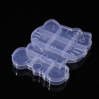 Accessoires de pêche chaîne de perles 10 12 18 24 boîte de rangement en plastique fixe pièces boîte de rangement de stockage diamants cassés Classification