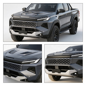 For 2026+ for Hilux for Pro <strong>Engine</strong> Hood Decorative Cover Stone Guard Spoiler Accessory Bright Black/<strong>Matte</strong> Black 3-Piece - Product Image 3