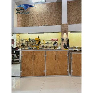 Table de bistro en aluminium élégante Meubles de patio compacts <span class=keywords><strong>pour</strong></span> le salon Salle à manger Armoire de cuisine - Product Image 1