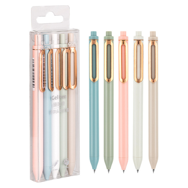 Simple and Advanced Smooth Ballpoint Pen Gel Pen for Students Large Capacity Bullet Head Office Signature Neutral Pen