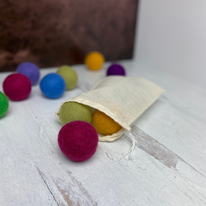 2025 Handmade 6Pcs Sang Trọng Colour Profusion Len Cảm Thấy Bóng Nhai Đồ Chơi-Tương Tác Răng Làm Sạch Thân Thiện Với Môi Cho Chó & Mèo - Product Image 6