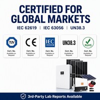 Système de Génération Photovoltaïque 4-30KW avec Onduleur Hybride, Batterie de Stockage et Accessoires Complets Inclus pour Usage Domestique et Commercial