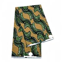 Kain Cetak Lilin Afrika 100% Katun Desain Afrika Capulana Ankara Pagne Batik Nigeria Kain Lilin Tissu Africian