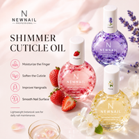 NOUVEAU Coffret Cadeau Huile pour Cuticules Parfum Fruité avec Pinceau Applicateur Vitamine E Vitamine D Grand Flacon pour Services de Salon de Manucure 30ML Huile Nourrissante