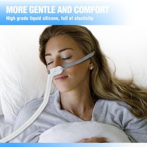 Coussinets nasaux de remplacement ResMed AirFit P10, coussinets en silicone, accessoires pour appareil <span class=keywords><strong>CPAP</strong></span>, bouchons nasaux, articles médicaux - Product Image 3