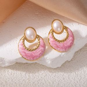 Pendientes de mariposa y flor de moda con diseño de trébol de cuatro hojas, exportador experimentado para mayoristas de productos variados, incrustaciones de resina epoxi, color de alta fidelidad. - Product Image 1