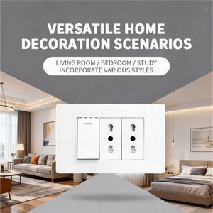 Prise électrique 16A, norme italienne et chilienne, triple prise murale avec interrupteur, ports USB Type-C, vente directe d'usine - Product Image 5