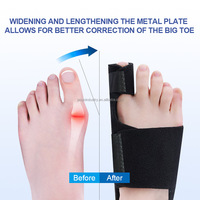 Attelle de pied réglable en aluminium pour hallux valgus, correcteur d'orteil, protecteur de sécurité sportive, séparateur d'orteils