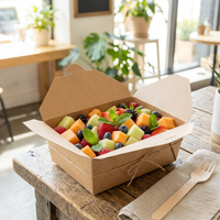 Boîte d'emballage alimentaire personnalisée résistante à la graisse, livraison rapide PAC, fabrication directe d'usine, haute qualité, prix abordable