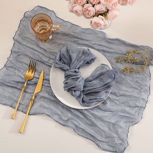 Nuova <span class=keywords><strong>Tovaglia</strong></span> Personalizzabile in Stile Europeo Bohémien e <span class=keywords><strong>Runner</strong></span> da Tavola Plissettato <span class=keywords><strong>con</strong></span> Motivo a Tinta Unita per Matrimoni, Feste e Uso Domestico - Product Image 6