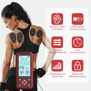 Dispositivo de Fisioterapia <span class=keywords><strong>TENS</strong></span> EMS com 36 Modos, 20 Níveis, Temporizador Ajustável, Massagem Profunda de Tecidos, Unidade <span class=keywords><strong>TENS</strong></span> Estimulador Muscular - Product Image 3