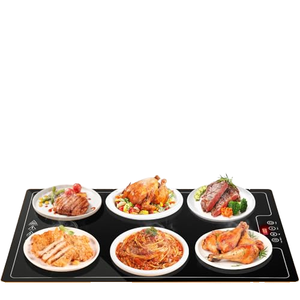 Calentador de Bandeja de Cerámica y Vidrio con Superficie Completa de 23.7x15.8, Termostato Digital con Pantalla, Temporizador de 104~284, Calentador de Superficie Completa - Product Image 1