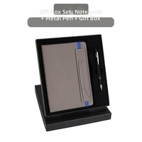 Ensembles de boîtes-cadeaux de cahier d'affaires de grande classe en vente chaude bloc-notes de réunion logo personnalisé
