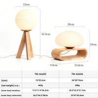 Lampu Meja Kayu Solid Rotomolded Gaya Amerika Sederhana Lampu Tidur dengan Dimmer Terjangkau Mewah untuk Kamar Tidur