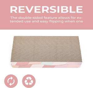 Kedi tırmalamak kurulu oluklu CatScratcher kapalı kediler için Catnip kedi Scratch Pad ile Premium Scratch dokular tasarım - Product Image 3