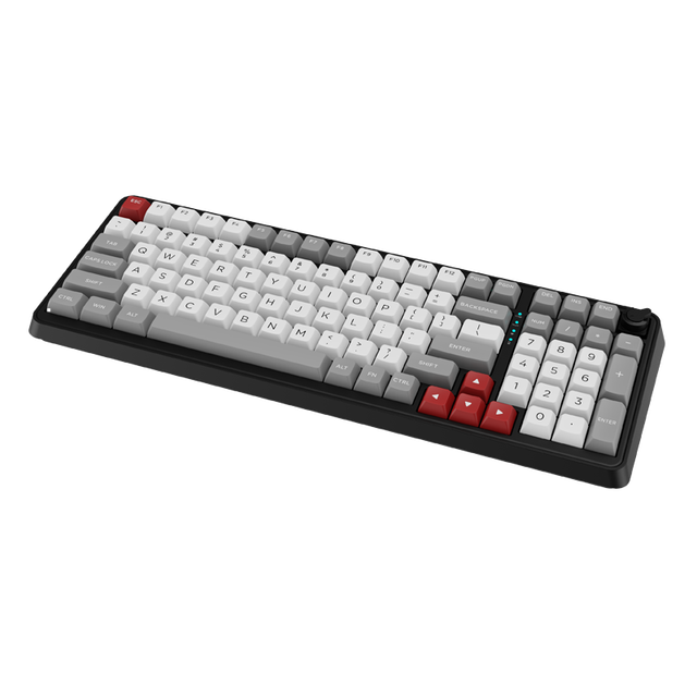 99 Keys Hot Swappable Gasket Keyboard RGB PBT Dye Sub Mechanical Keyboard with Knob for Gaming Office