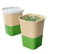 Assiettes jetables gobelet carré en papier gobelets à truffe à paroi unique gobelet carré en papier 4oz café carré en papier avec couvercles
