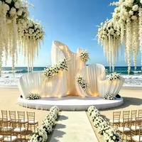 Installations artistiques géantes en tissu sur mesure de luxe SFD pour les mariages, les fêtes et autres décorations d'événements.