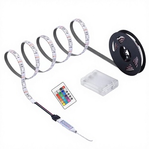 Striscia <span class=keywords><strong>LED</strong></span> a Batterie AA 5V 5050 Impermeabile RGB Flessibile USB Dimmerabile per Retroilluminazione TV e Illuminazione d'Accento <span class=keywords><strong>con</strong></span> Telecomando IR - Product Image 4