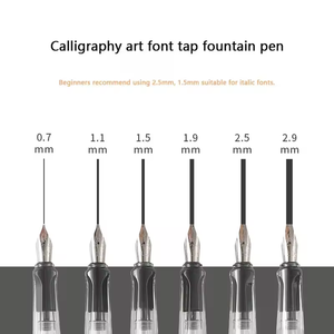 Penna Stilografica Trasparente a Punta Obliqua a Becco d'Anatra per <span class=keywords><strong>Calligrafia</strong></span> Araba Inglese, <span class=keywords><strong>Scrittura</strong></span> Artistica Gotica, Forniture per <span class=keywords><strong>Scrittura</strong></span> all'Ingrosso - Product Image 4