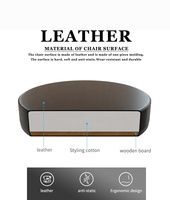 Chaise de laboratoire en métal en acier avec dossier en cuir antistatique Chaise de laboratoire ESD pour écoles ateliers hôpitaux J27