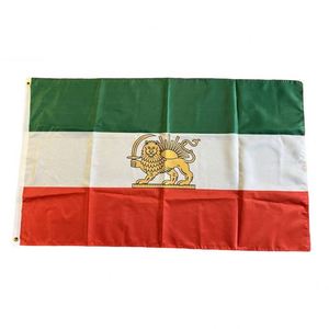Bandera de Irán 3x5 pies Poliéster Impresión Digital Ecológica Ojales de Latón Personalizados Doble Costura Venta al por Mayor 90x150cm León - Product Image 2