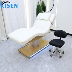 Kisen Customized Beauty <b>Bed</b> New Design Modern Massage Table Electric Motors Control with <b>Led</b> Light Remote on Sale - Product Image 3