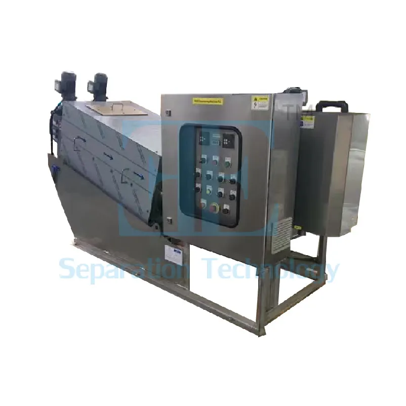 Screw Press Anti Corrosion Filtration System Sludge Separator Electronic Control System