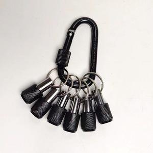 Carabiner Knurled Sleeve <b>Extension</b> <b>Rod</b> 1/4 In Hex Shank Quick Change Key Automotive Repair Stainless Steel Black Oxide - Product Image 3
